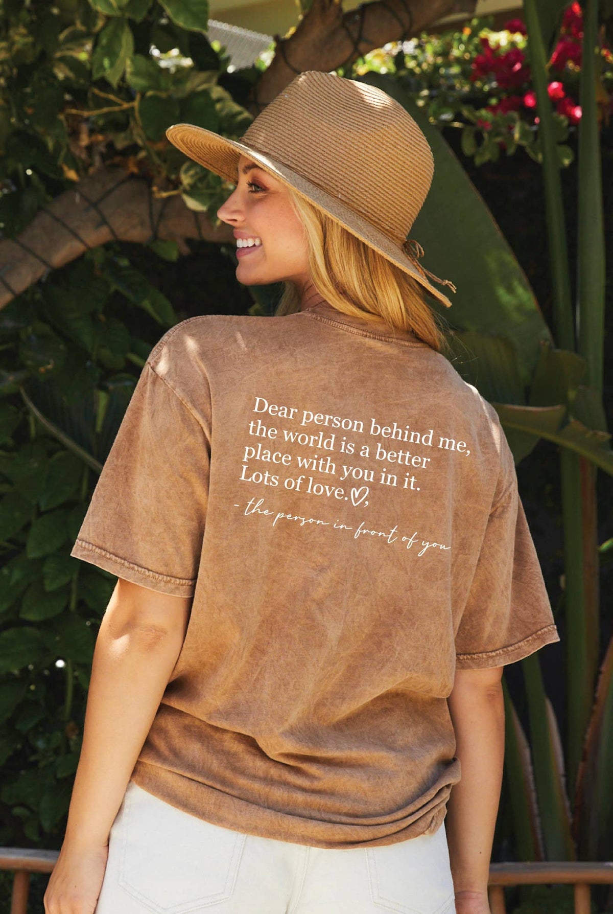Dear Person Behind Me Mineral Washed Graphic Tee
